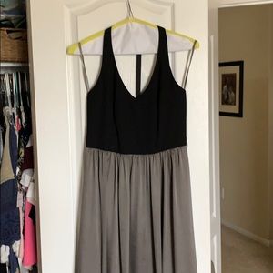 Halter top grey and black Vera Wang Dress